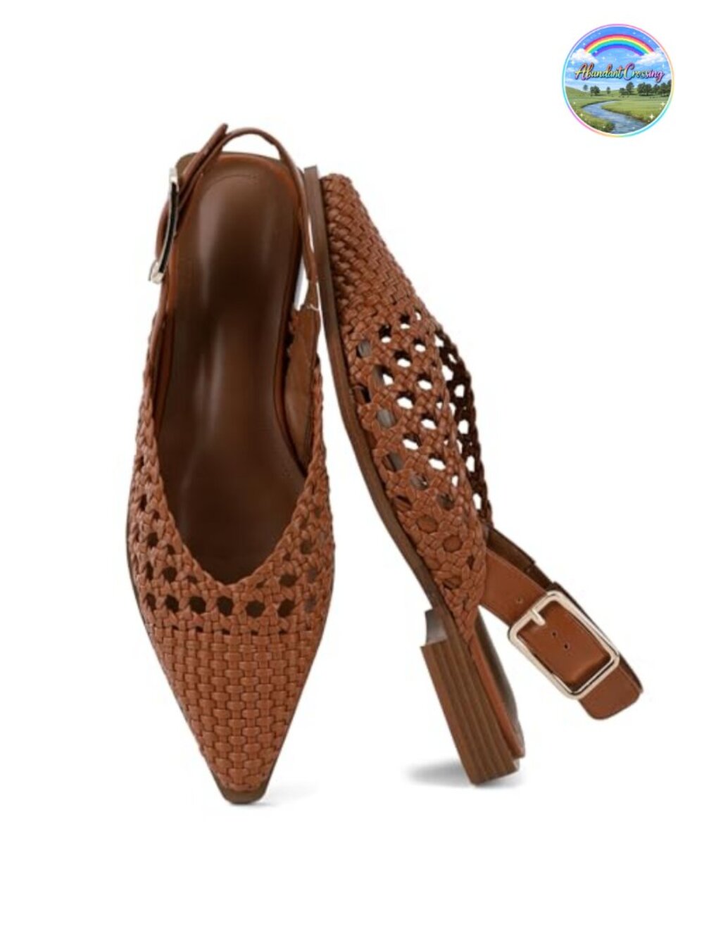 Women's Woven Mule Flat Shoes Closed Toe Slip-On Office Work Comfort